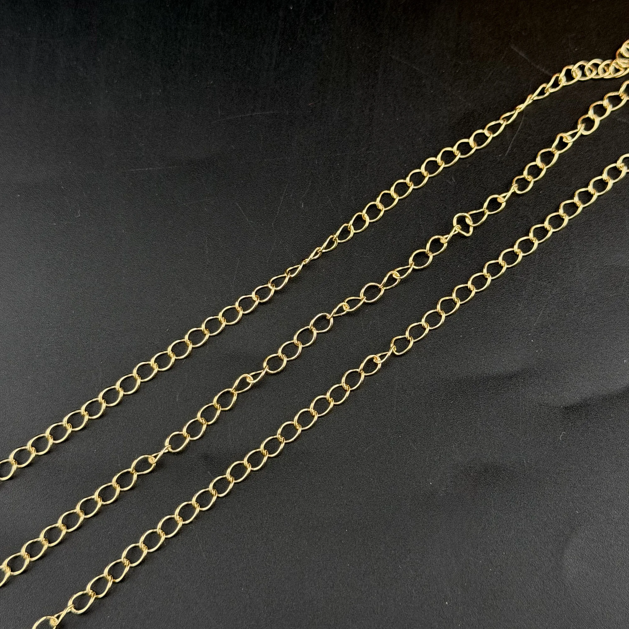 Цепь Овал тонк. 3,5мм зол.