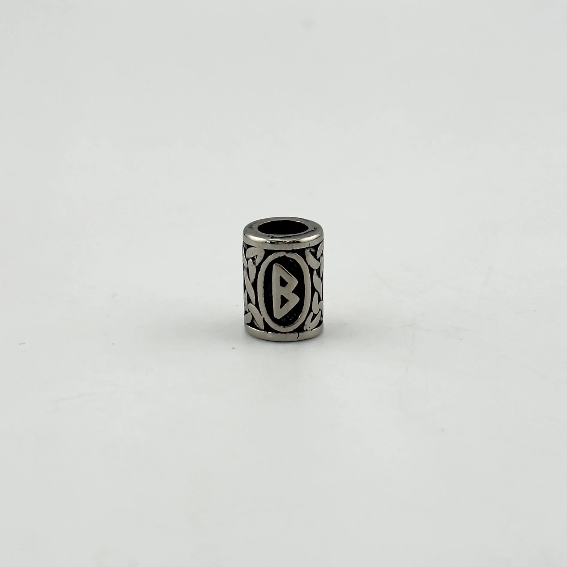 Бусина Руны Беркана 10*13мм уп2шт сталь
