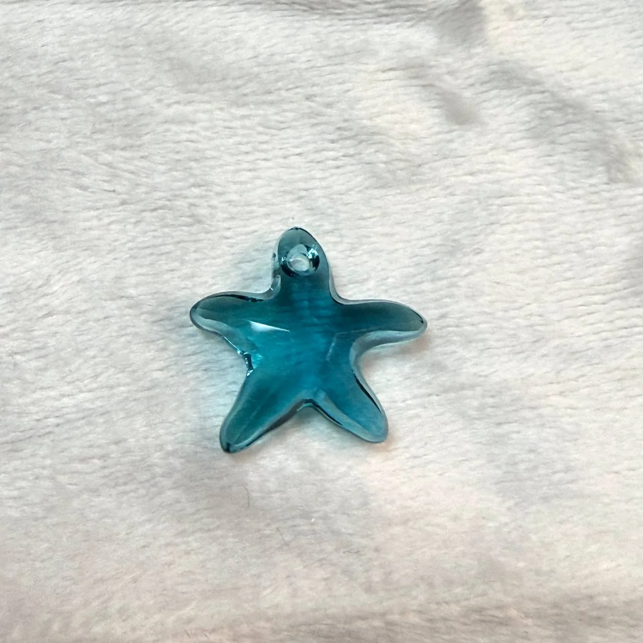 Подвеска Крист. Swarovski Звезда морск. 16*17мм морск. волна 1шт