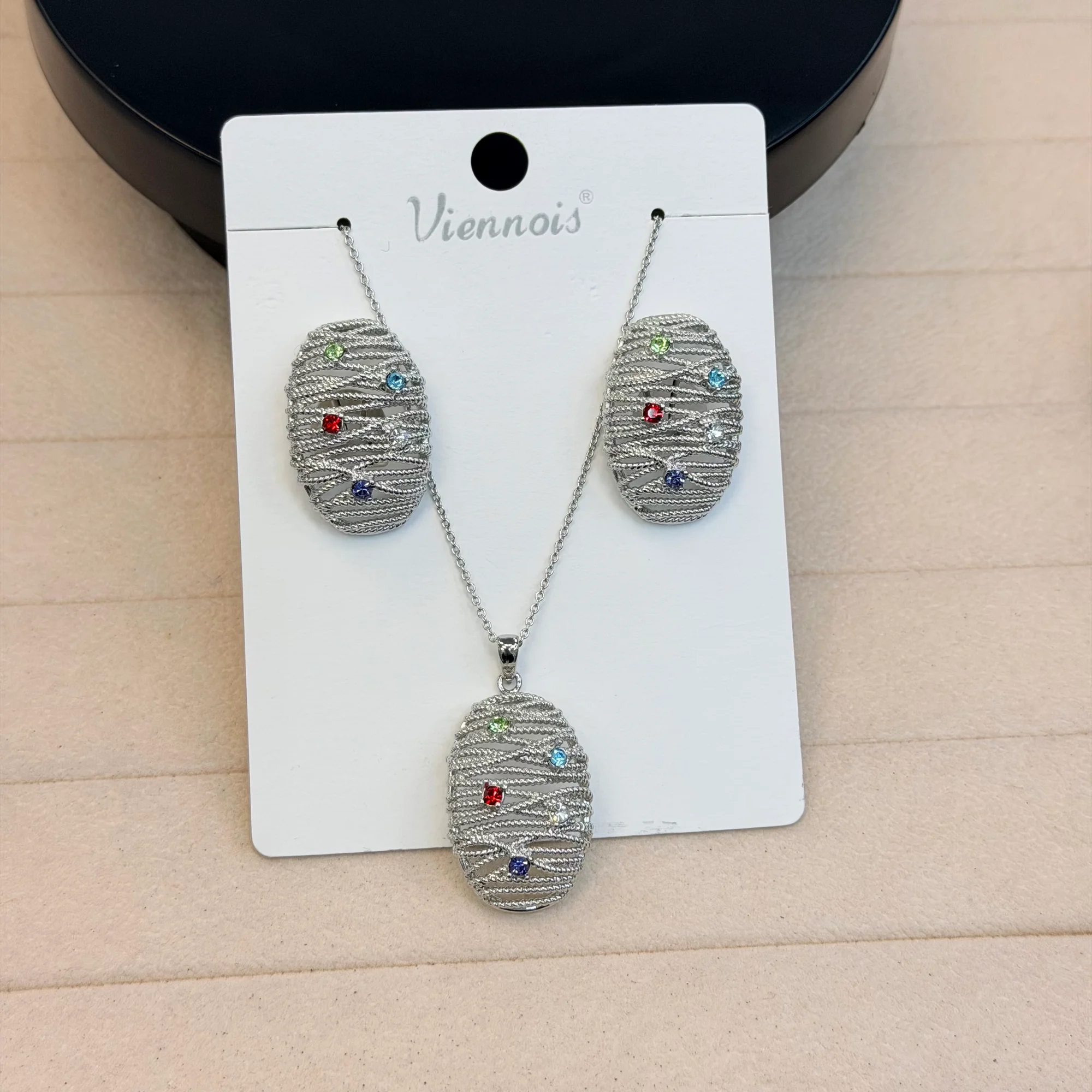 Набор сер овал узор