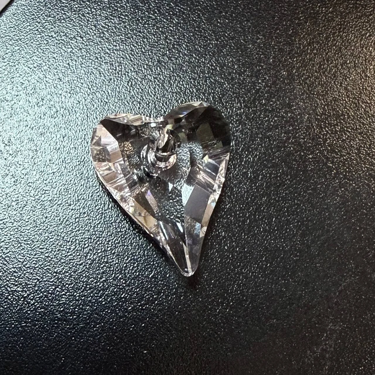 Подвеска Крист. Swarovski Сердце 10*12мм прозр. 1шт