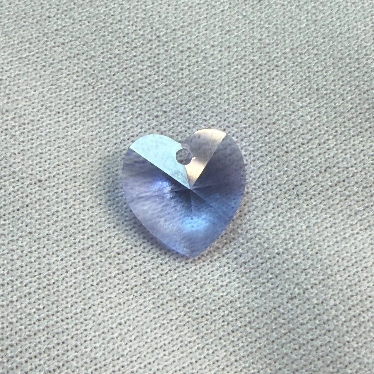Подвеска Крист. Swarovski Сердце 10мм неб. 1шт