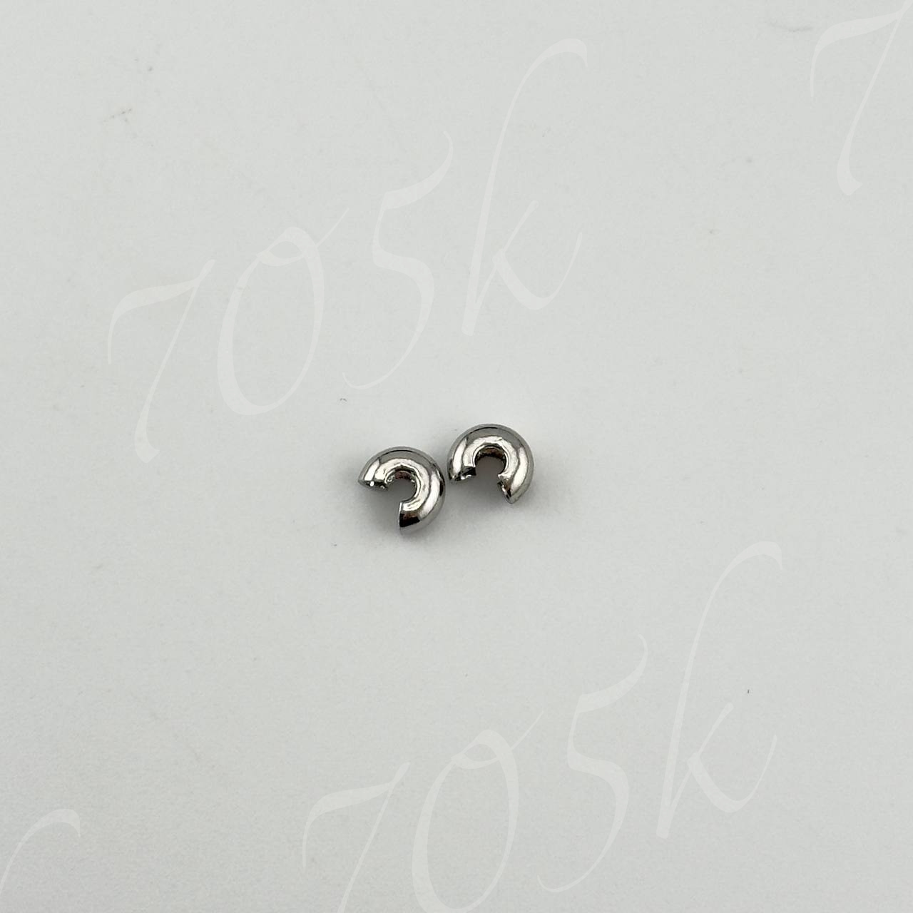 Бусина заж. сер. 5мм 30гр