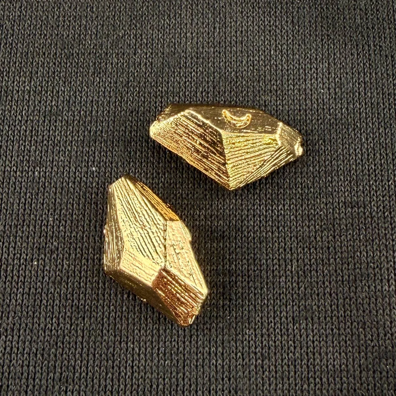 Бусины Кристалл 11*18,5мм зол. уп4шт