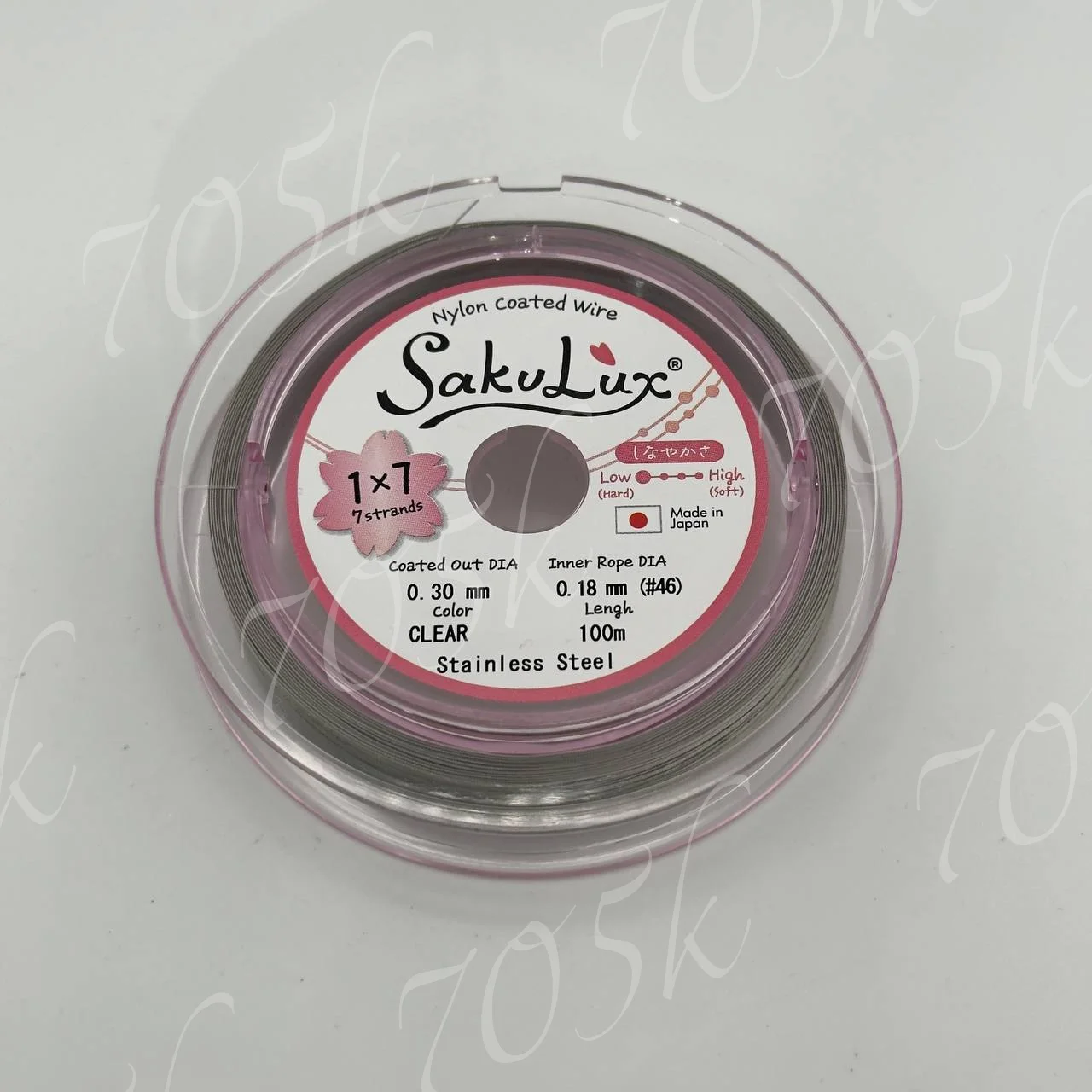 Тросик SakuLux 0,30мм 100м темн.сер.