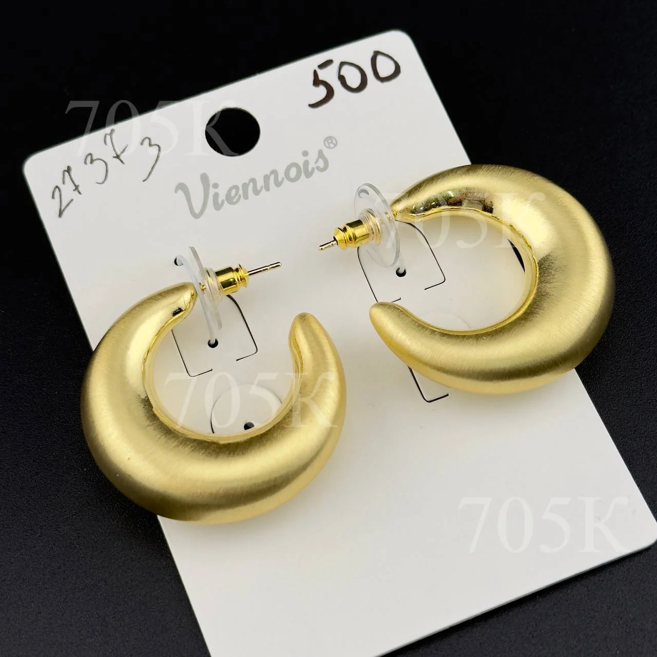Серьги Месяц 35*35мм зол.мат.