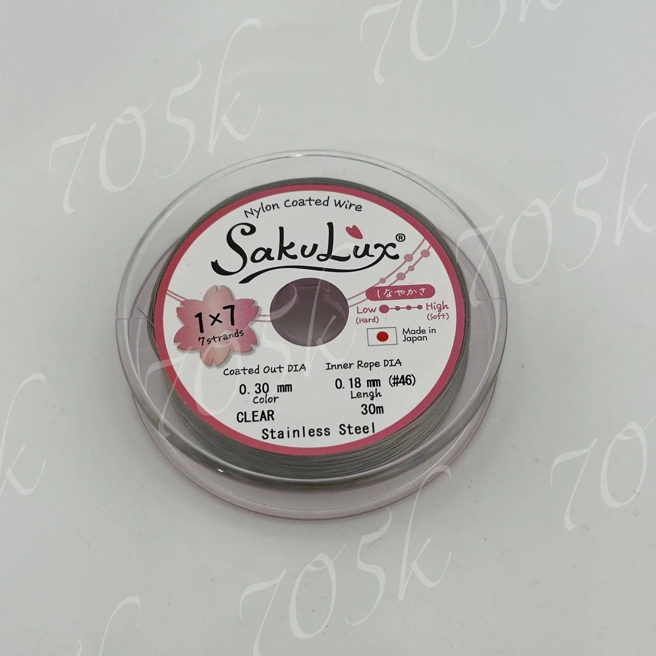 Тросик SakuLux 0,30мм 30м темн.сер.