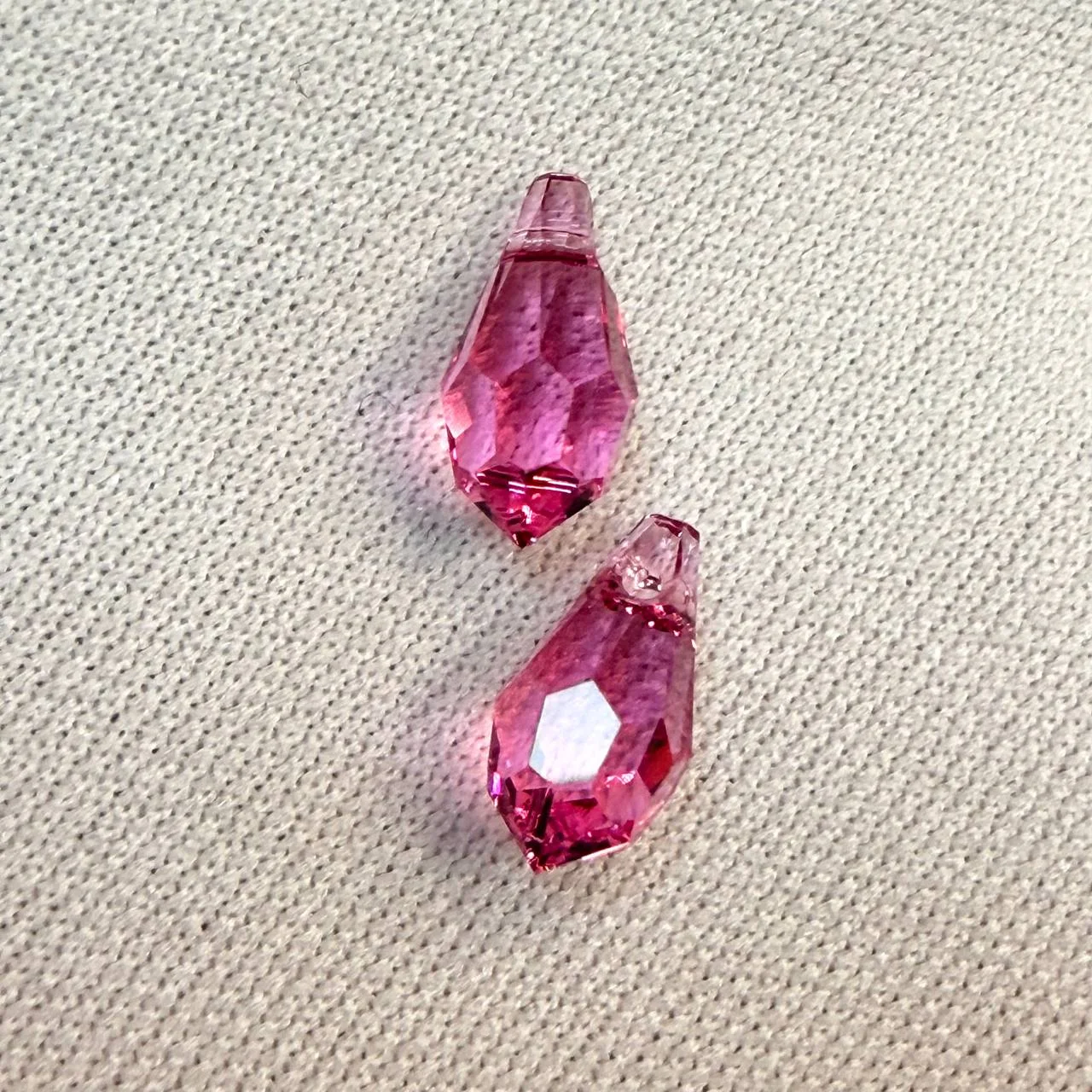 Подвеска Крист. Swarovski Капля 5,5*11мм роз. 1шт