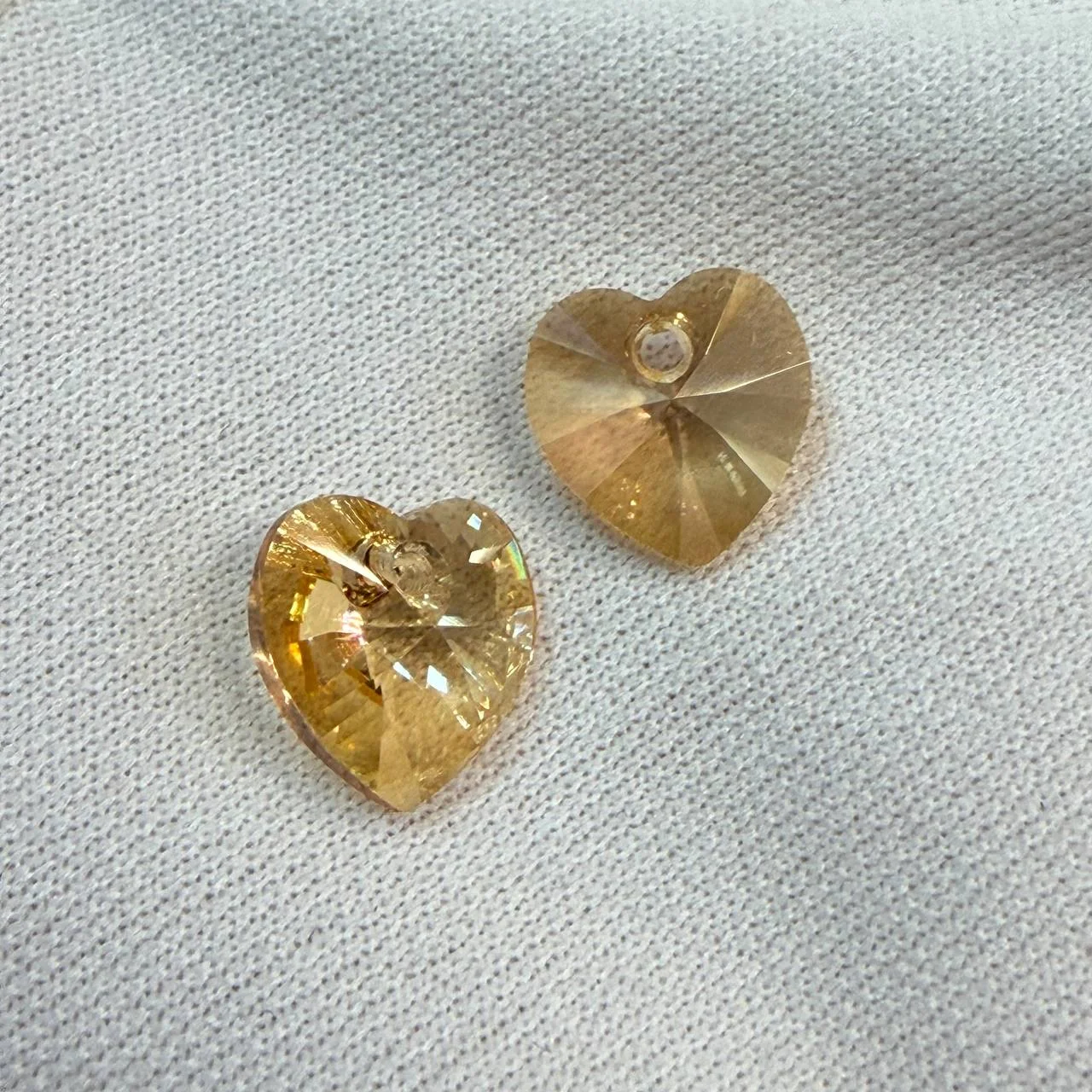 Подвеска Крист. Swarovski Сердце 10мм шамп. АВ 1шт