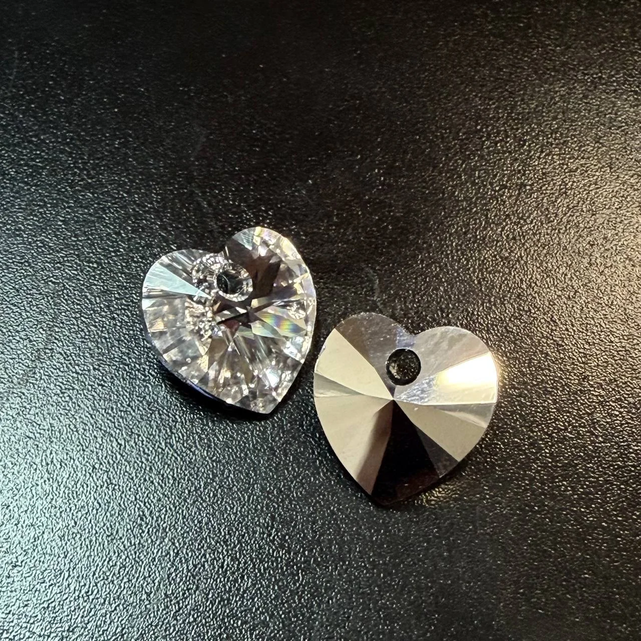 Подвеска Крист. Swarovski Сердце 10мм прозр. АВ 1шт