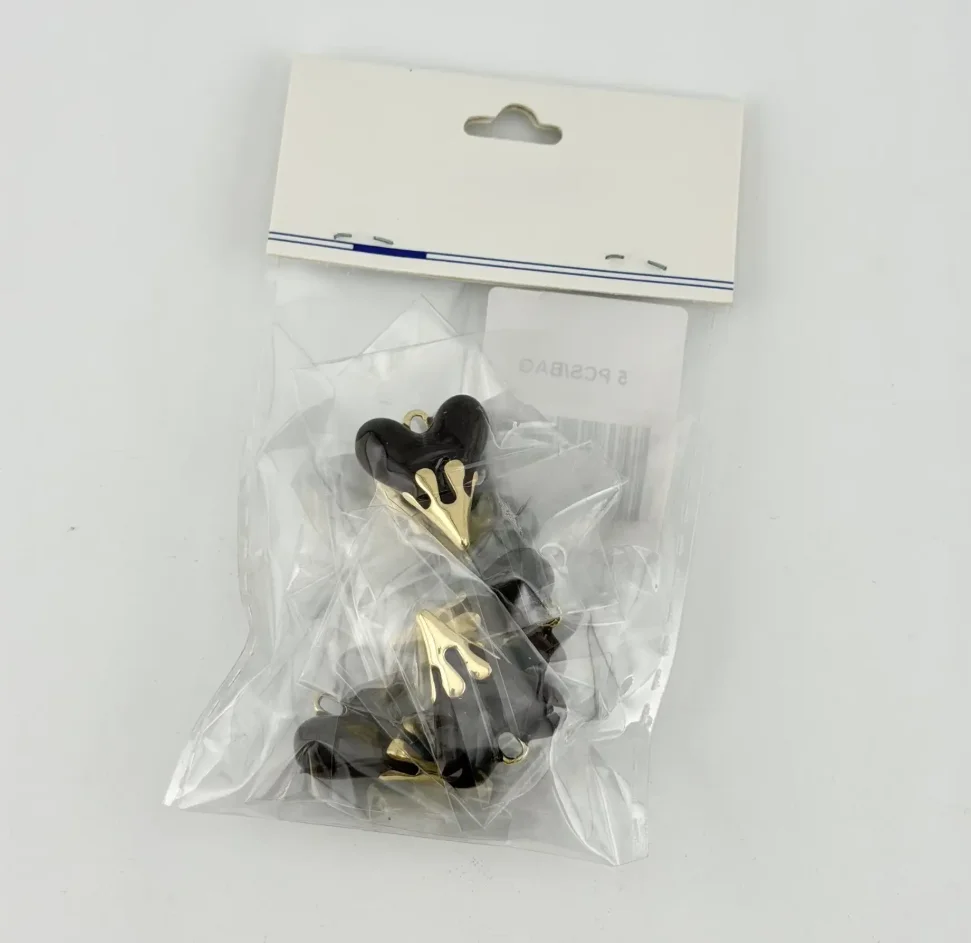 Подвеска Сердце 19*24 зол. корич.эм уп5шт